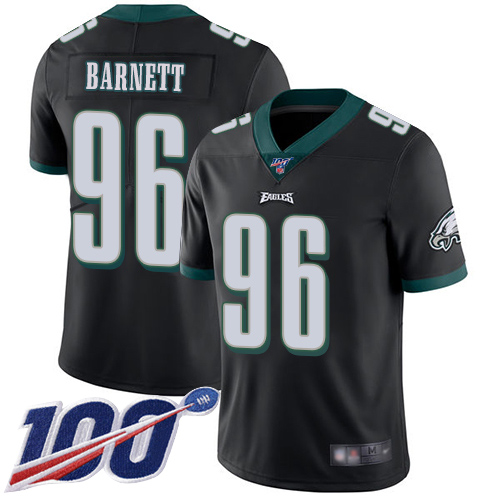 Men Philadelphia Eagles #96 Derek Barnett Black Alternate Vapor Untouchable NFL Jersey Limited Player->philadelphia eagles->NFL Jersey